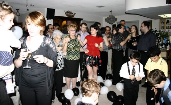 picture of whole family at a party