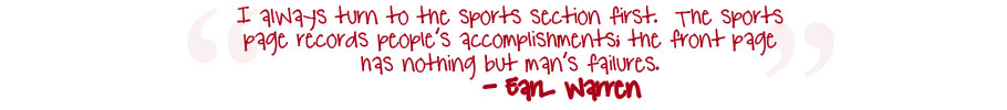 Earl Warren Sports Quote