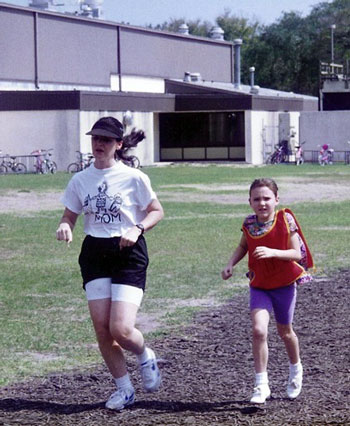 Running with my mom, 1997