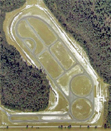 Aerial view of the Test and Training Road Course