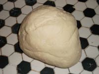 Baguette dough after kneading.