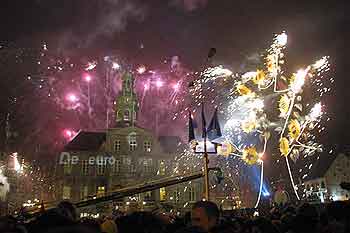 Fireworks over Maastricht