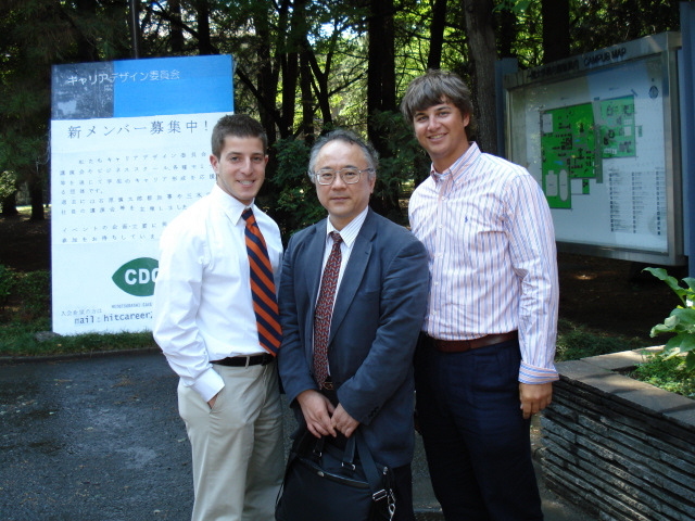 Mr. Koji Imazausa with Jake and Chris