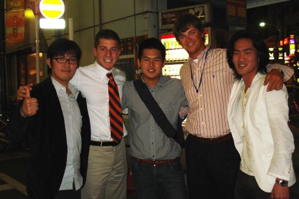 Hitotsubashi University students with Jake and Chris