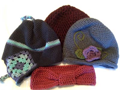 Crochet Sample Hats