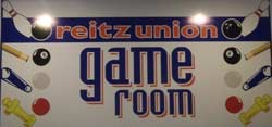 Photo of Reitz Union Game Room Sign
