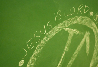 Photo of Jesus is Lord Chalk Drawing
