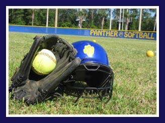 Helment with ball in glove