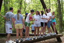 CFFA members doing a team building exercise.