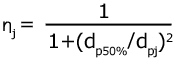 Equation for the collection efficiency