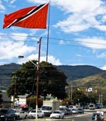 The flag of Trinidad and Tobago