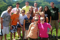 Our group on a mountain in Trinidad
