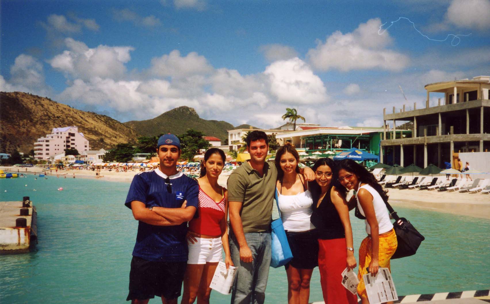 Spring break on St. Martin Island, Caribbean (March 2003)