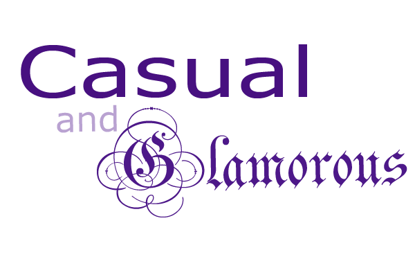 Typography Exercise: Casual and Glamorous