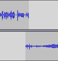 Example of aligned waveforms