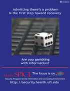 gambling with information poster