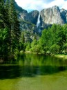 Y_8 * Upper Yosemite Fall from the Valley (I believe). * 360 x 480 * (140KB)