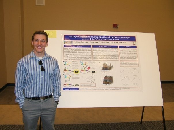 Me presenting a poster