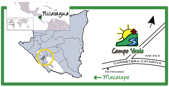 Map Nicaragua and Campo Verde