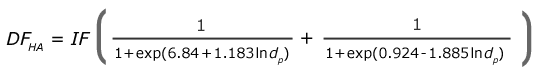 deposition fraction for the head airways