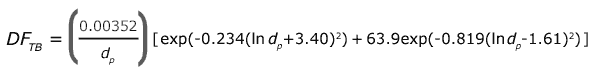 deposition fraction for the tracheobronchial region